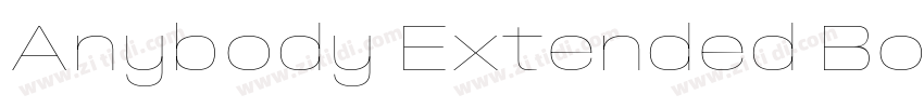 Anybody Extended Bol字体转换